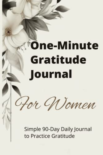 One-Minute Gratitude Journal for Women cover
